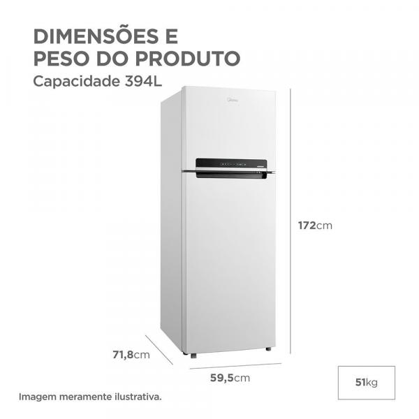 REFRIGERADOR MIDEA F.FREE DUPLEX MD-RT533 INVER 394L - Imagem 7