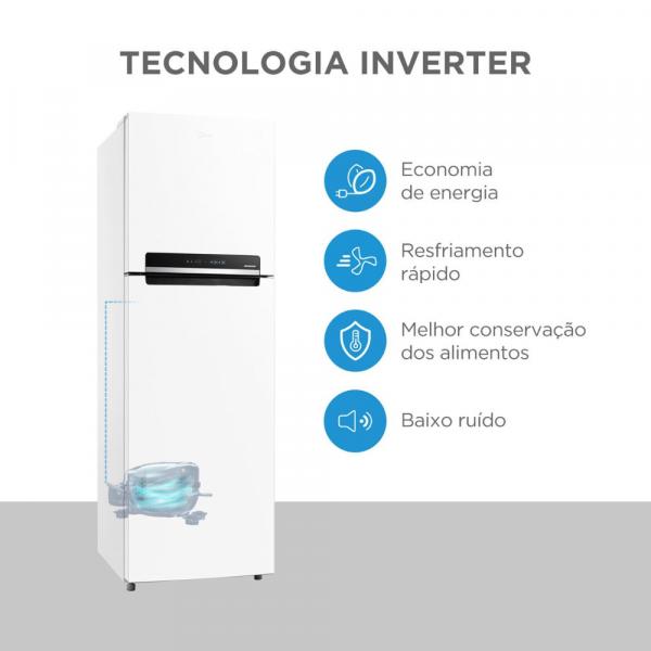 REFRIGERADOR MIDEA F.FREE DUPLEX MD-RT572 INVER BIV 425L - Imagem 4