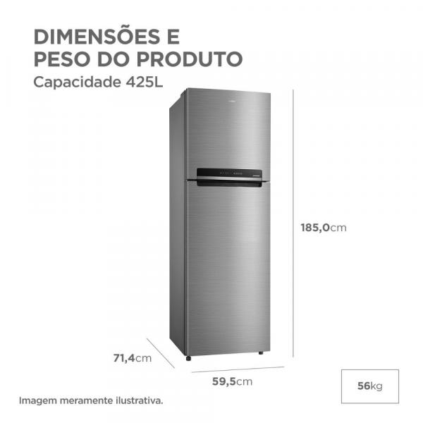 REFRIGERADOR MIDEA F.FREE DUPLEX MD-RT572 INVER BIV 425L - Imagem 6
