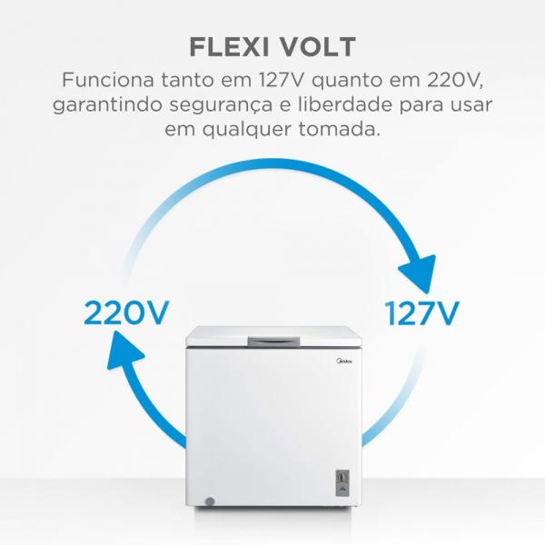 FREEZER MIDEA HORIZ INVER MDRC280 198L BIV - Imagem 4