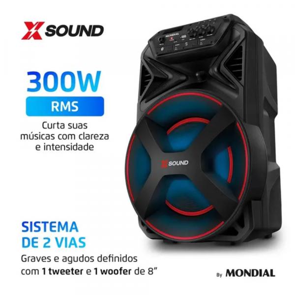 CAIXA DE SOM MONDIAL XSOUND CM-300-N - Imagem 3
