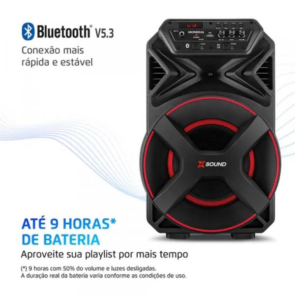 CAIXA DE SOM MONDIAL XSOUND CM-300-N - Imagem 4