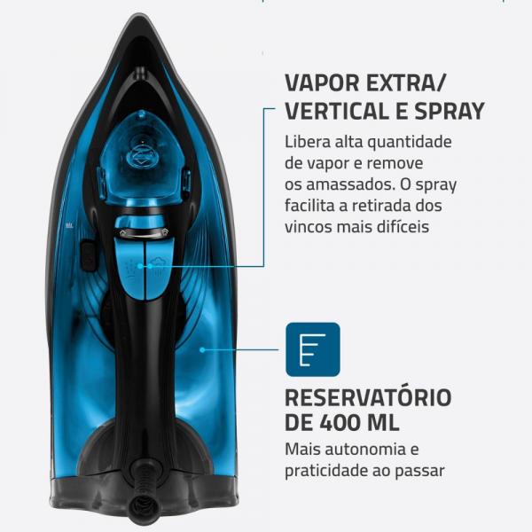 FERRO DE PASSAR A VAPOR MONDIAL F-53 - Imagem 4