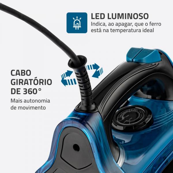 FERRO DE PASSAR A VAPOR MONDIAL F-53 - Imagem 6