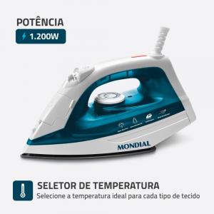 FERRO DE PASSAR A VAPOR MONDIAL F-32 - Imagem 8