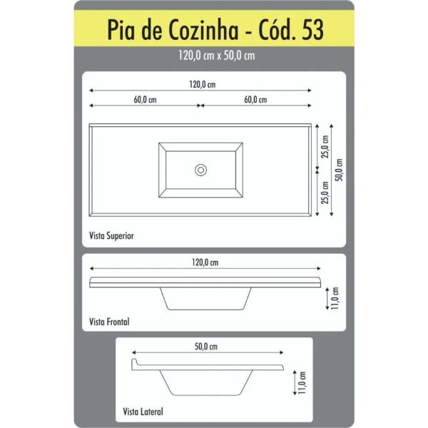 BACIA RORATO 1,20X0,50 CUBA GRANITADA - Imagem 7