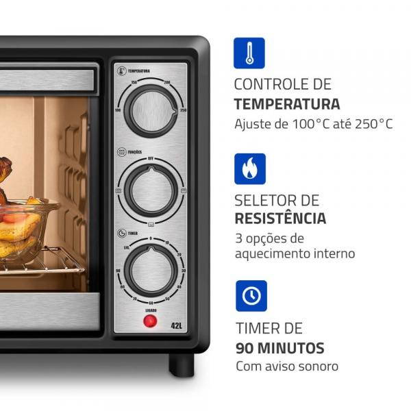FORNO ELETRICO MONDIAL 42L FRN-42 - Imagem 10