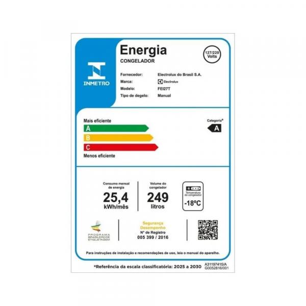 FREEZER ELECTROLUX VERT FEI27T INVER 249L - Imagem 10