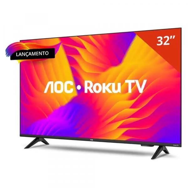 TV 32" AOC SMART ROKU HD 32S5155/78G - Imagem 2