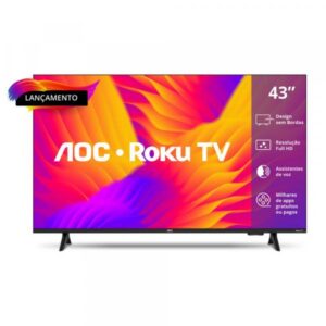 TV 43" AOC SMART ROKU DLED FHD 43S5155/78G